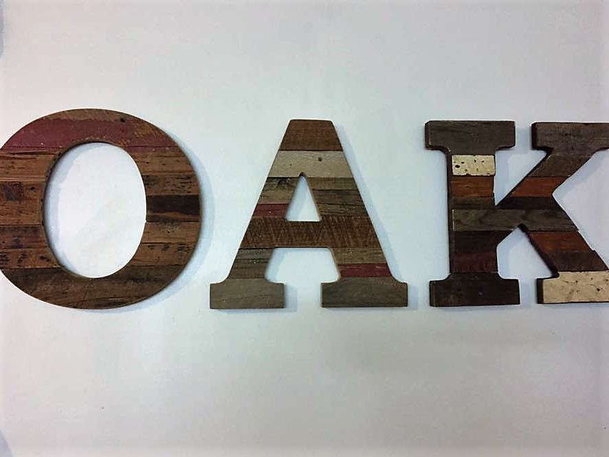 Reclaimed OAK Sign
